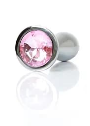 Анальна металева пробка Plug-Jewellery Silver PLUG- Rose M Boss Series 64-00147 100346 - мініатюра 6
