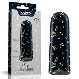 Вібропуля Rechargeable Glow-in-the-dark Music Massager - мініатюра 1