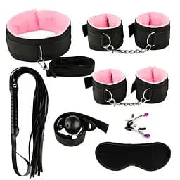 Набор для BDSM 7 аксессуаров Розовый