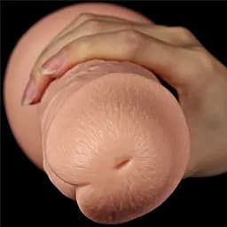 Реалістичний фалоімітатор LoveToy King-Sized 28 см тілесний - мініатюра 5