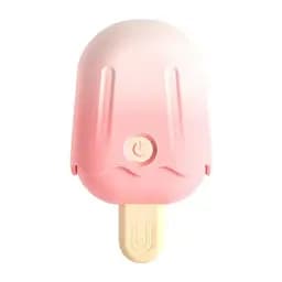 Вакуумний кліторальний вібростимулятор Ice Lolly у формі морозива Невеликий компактний розмір — вуманайзер на 10 режимів - мініатюра 1