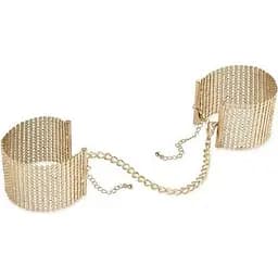 Наручники Bijoux Indiscrets Desir Metallique Handcuffs - Gold, металлические, стильные браслеты