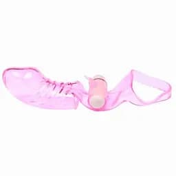 Вібратор на палець SexFinger силіконовий з вібрацією для жінок 16 см рожевий