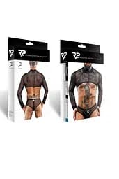 Топ із довгими рукавами Regnes Fetish Planet XXL (чорний) - мініатюра 9