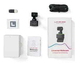 Веб-камера Lovense WebCam 4К зі штучним інтелектом для стриму активація чайовими - мініатюра 6