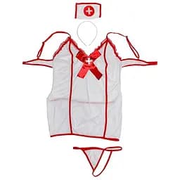 Прозорий ігровий костюм "Медсестра" L-XL - мініатюра 5