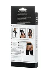 Еротичний комплект Glossy Fetish Lingerie Almira М чорний - мініатюра 5
