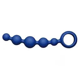 Анальний ланцюжок Joyballs Anal Wave Short 17.5 см (синій) - мініатюра 2