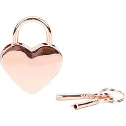 Набір BDSM замочків Liebe Seele Heart-Shaped Lock 2 шт. рожеве золото