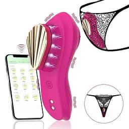 Смарт-вібратор у трусики Love Spouse Magnetic 10 режимів силіконовий Фуксія - мініатюра 6