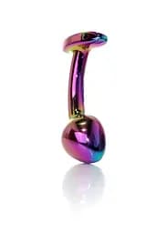 Анальна пробка - Jewellery Multicolour Curved Plug M - мініатюра 10