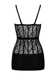 Еротичне плаття Obsessive D605 S/M/L чорний - мініатюра 7