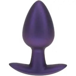 Анальна пробка Ouch! Smooth Anal Plug Metallic M 7.9 см (фіолетовий)