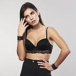 Наручники Bijoux Indiscrets Maze Wide Cuffs Black - мініатюра 8