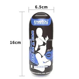 Мастурбатор Lovetoy Sex In A Can Mouth Lotus Tunnel тілесний - мініатюра 2