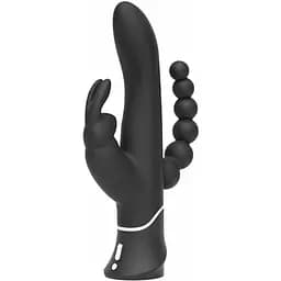 Вибратор Happy Rabbit Triple Curve 22.8 см черный