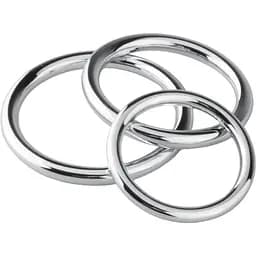 Набір металевих ерекційних кілець Sinner Gear Unbendable Cock/Ball Ring & Glans Ring Set