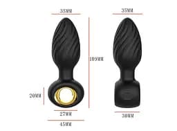 Анальна пробка - Aisi Twisting Anal Plug - мініатюра 3