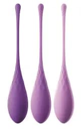 Набір вагінальних кульок Pipedream Kegel Train-Her Set, 3 шт., фіолетовий