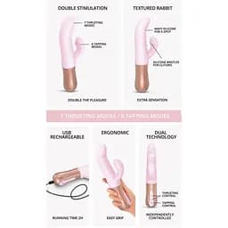Подвійний пульсатор кролик Love To Love Sassy Bunny - мініатюра 6