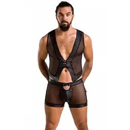 Комплект білизни Passion 053 SET WILLIAM S/M чорний