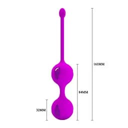 Вагінальні кульки Pretty Love Kegel Balls Pink для яскравих оргазмів Baile BI-014491 88028 - мініатюра 7