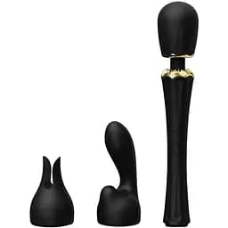 Вибромассажер с насадками Zalo Kyro Wand Obsidian Black