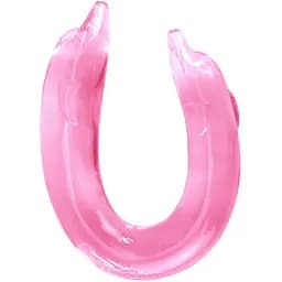 Двухсторонний фаллоимитатор Baile Double Dolphin 30.5 см розовый