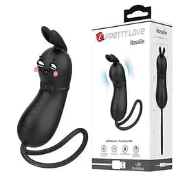 Вібростимулятор Pretty Love Rosalie Vibro Stimulator Black - мініатюра 1