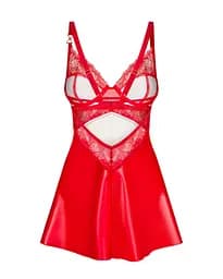 Сорочка Obsessive Aliosa, 2XL/3XL (червоний) - мініатюра 7