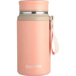 Термос Fashion 700 мл с датчиком температуры и ситечком, розовый Yiwu HP-14-20P