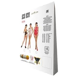 Бодістокінг із декольте Passion BS088 black імітація корсетного шнурівки One size - мініатюра 9