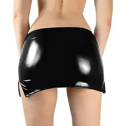 Сексуальна вінілова спідниця Art of Sex Stella колір чорний L-2XL - мініатюра 2
