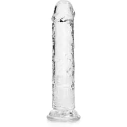 Фалоімітатор RealRock Crystal Clear Realistic Dildo 7'' 20 см прозорий