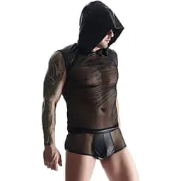 Чоловіча футболка з рукавами Regnes Fetish Planet XL (чорний)