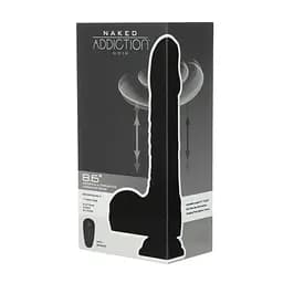 Фалоімітатор Naked Addiction – 8.6” Silicone Rotating & Thrusting Vibrating Dildo with Remote Black - мініатюра 9