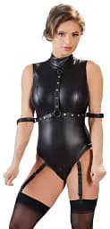 Боді Cottelli Collection Bondage Body Suspenders L чорний - мініатюра 7
