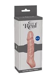 Насадка на пеніс Get Real Extension Sleeve M 16 см (тілесний) - мініатюра 4