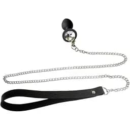 Силіконова анальна пробка Art of Sex Silicone Anal Plug with Leash size S