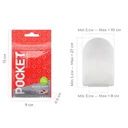 Мастурбатор Tenga Pocket Block Edge - мініатюра 2