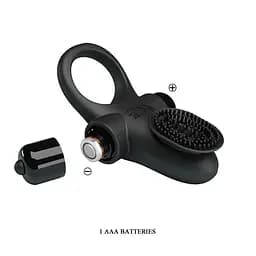 Ерекційне кільце PRETTY LOVE VIBRANT PENIS RING II Black Baile BI-210205 87007 - мініатюра 2