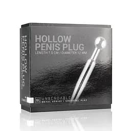 Порожнистий уретральний стимулятор Sinner Gear Unbendable - Hollow Penis Plug, довжина 7,5 см, діаметр 12 мм - мініатюра 5