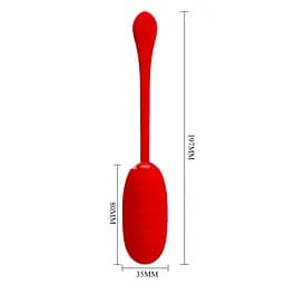 Віброяйце PRETTY LOVE Kirk Red 12 function vibrations PRETTY LOVE BI-014654-2 98610 - мініатюра 7