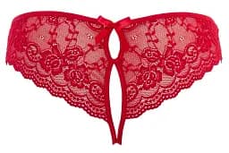 Трусики Cottelli Lingerie Lace M червоний - мініатюра 5