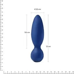 Анальна вібропробка Adrien Lastic Little Rocket діаметр 3.5 см soft-touch - мініатюра 2