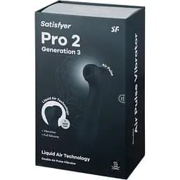 Вакуумний стимулятор Satisfyer Pro 2 Generation 3 with Liquid Air Dark Grey (SO8402) [108496] - мініатюра 11