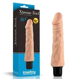 Реалістичний вібратор Xtreme Feel Vibrator тілесний 20см - мініатюра 1