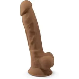Фалоімітатор Silexd Premium Silicone Dildo Model 1 Size 7 18.8 см тілесний