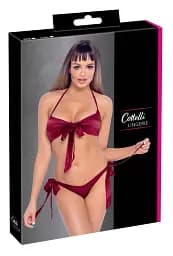 Комплект Cottelli Lingerie Bra and Briefs L/XL червоний - мініатюра 7