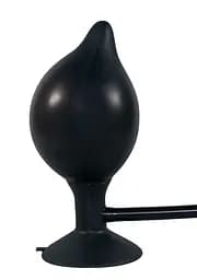 Анальна пробка True Black Silikon Pump Plug - мініатюра 2